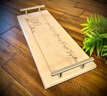 Personalized Maple Wood Serving Tray / Charcuterie board