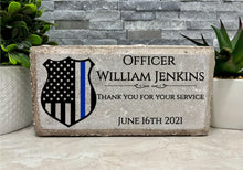 8x4 K9 Police Officer Memorial Stone