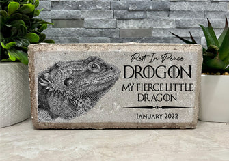 8x4 Bearded Dragon Memorial Stone