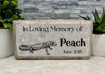 8x4 Leopard Gecko Memorial Stone