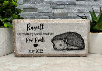 8x4 Pet Hedgehog Memorial Paver