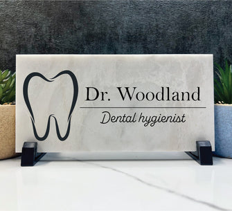 Dental Hygienist Marble Name Plate