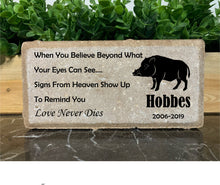 8x4 Personalized Pig Memorial Stone Paver