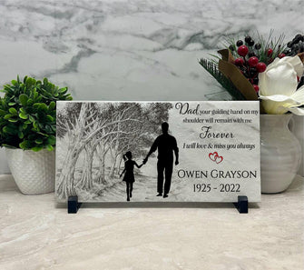12x6 Family Loss Memorial. Dad and Child.