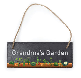 Slate Sign Grandma's Garden