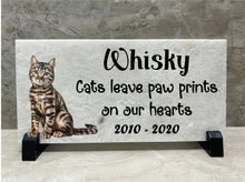 8x4 Personalized Cat, Kitten Memorial Stone, Stone Brick. Burial Marker. Indoor/Outdoor Cat Memorial. Custom Sympathy Gift.