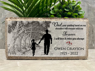 8x4 Family Loss Memorial. Father and Daughter