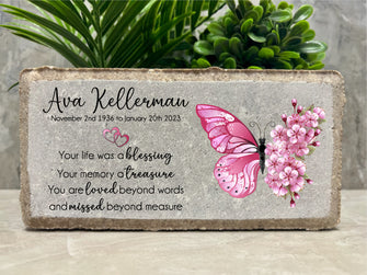 8x4 Family Loss Memorial. Butterfly