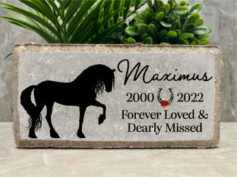 8x4 Pet Horse Memorial Stone